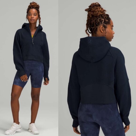 lululemon | Scuba Oversized 1/2 Zip Hoodie True Navy - Picture 1 of 7